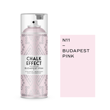 Spray Chalk Effect Budapest Pink No 11, 400ml